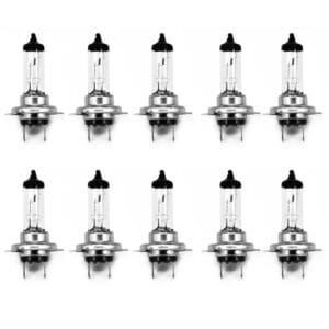 10PCS H7 55W 12V Bulb Headlight Halogen Lamp Car HeadLight Bulbs Car Halogen Headlight Bulb Super Warm White Light Replacement Bulbs