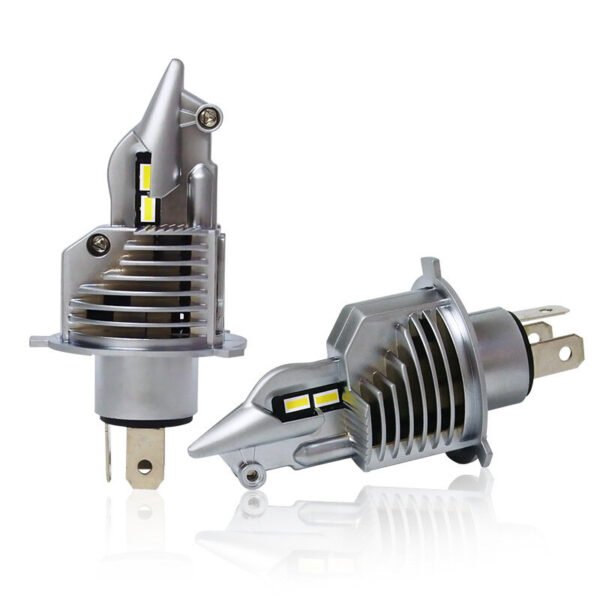 Pair H4 80W Car Front LED Headlight Bulbs Hi-Low Beam for Lighting Modification 6000K IP67 Waterproof 16000LM Color Temperature 6000K