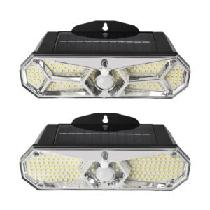 126LED Solar Wall Lamp Body Sensing Function Outdoor Patio Light Waterproof Household Garage Light Type TypeC
