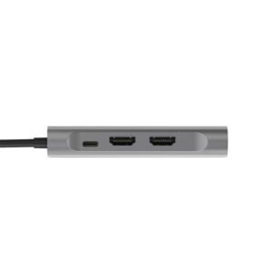 Basix TW8H 8 in 1 USB 3.0 Hub Docking Station USB Adapter with USB2.0*2 USB3.0 4K HDMI*2 1080P VGA PD100W USB-C 100M RJ45 for PC Laptop Phone TV