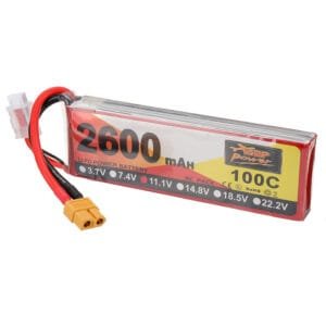 ZOP Power 11.1V 2600mAh 100C 3S LiPo Battery XT60 Plug for RC Drone