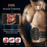 EMS Muscle Stimulator Abdominal Shaping Belt Muscle Exercise Instrument Abdominal Muscle Patch Fitness Equipment for Men Women's Abdominal Arm Leg Home Office Exercise