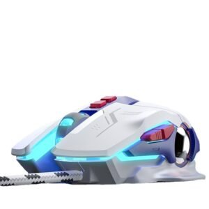 Inphic PW2 Pro Wired Gaming Mouse 800/1600/2400/4000 DPI Mute Mice with 7 Keys Macro Definition Colorful Breathing Light Ergonomics USB Wiring Gamer Mouse for PC Computer
