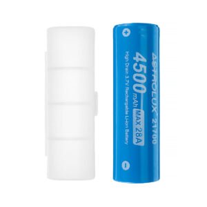 2Pcs Astrolux E2145 4500mAh 28A 3.7V 21700 Li-ion Battery Unprotected High Drain Rechargeable Lithium Power Cell For Jetbeam Nitecore Lumintop Fenix Olight Flashlights RC Toys E-bikes