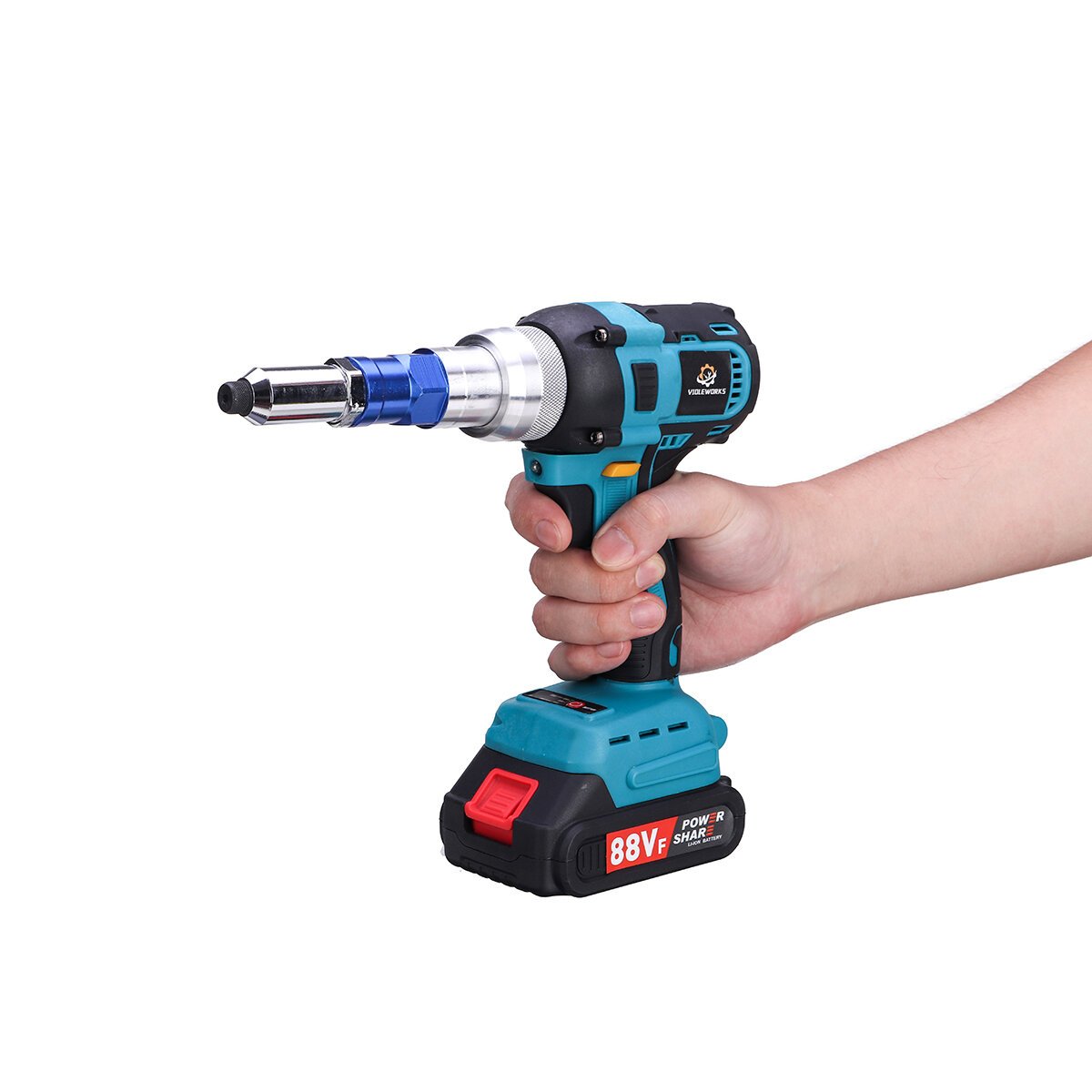 0cb127b1-5dc2-4620-9e36-65df44431ca3.jpg VIOLEWORKS 88VF 140N.m Electric Nail Guns Brushess Cordless Rivet Riveter Automatic Riveting Guns Blind Riveter For Makita 18V Battery Battery Without Battery
