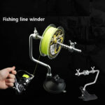 Aluminium Alloy Coil Fishing Reel Line Winder System Line Spooler Vacuum Spooling Fishing Line Tackle Tools Color. Black