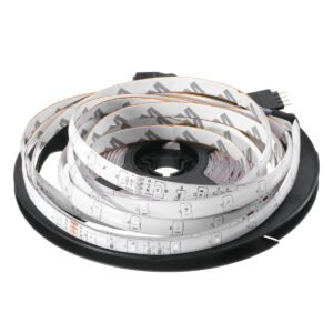 5M 24W Waterproof 3528SMD RGB LED Strip Lights + 44 Keys Remote Control US EU Power Adapter DC12V Plug EU Plug