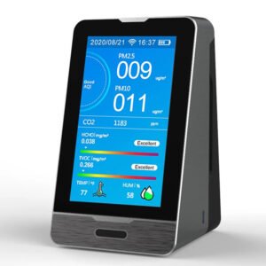 WIFI PM2.5 PM1.0 PM10 Temperature Humidity Air Quality Monitor 4.3 Inch LED Display Intelligent CO2 HCHO TOVC Gas Tester