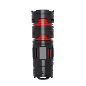 Super Bright EDC Pocket Flashlight USB-C Rechargeable Waterproof Portable Torch Light 200M Emergency Lamp Camping Lamp Outdoor LED Flashlight Built-In 14500 Battery Color Black