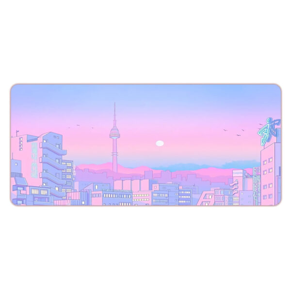 Simplicity Large Mouse Pad Anti-slip Rubber Gaming Keyboard Pad 800*300*2mm Desktop Table Protective Mat for Home Office Pattern Plum Blossom