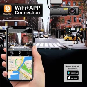 WiFi Car Driving Recorder 1080P HD Parking Monitoring Night Vision Mini Car Front Windshield Dash Cam Memory without card