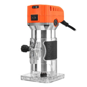 1280W Wood Palm Router Tool Hand Edge Trimmer WoodWorking Joiner Cutting Palmming Tool 6 Speeds 35000r/min 220V 6.35mm(1/4") Plug 220V EU Plug