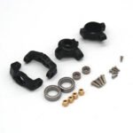 Upgraded Metal Steering Cup Front C Hub for FMS 1/18 Mogrich Fire Horse CHEYENNE ARIZONA RC Car Vehicles Models Spare Parts Color Black