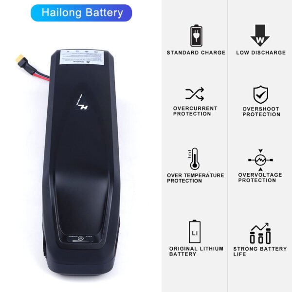 [EU Direct] BAFANG Hailong 1-2 48V 13AH 624Wh Electric Bike Battery 2600mAh Lithium Li-ion 18650 Battery with 30A BMS Protection Board for Cycling