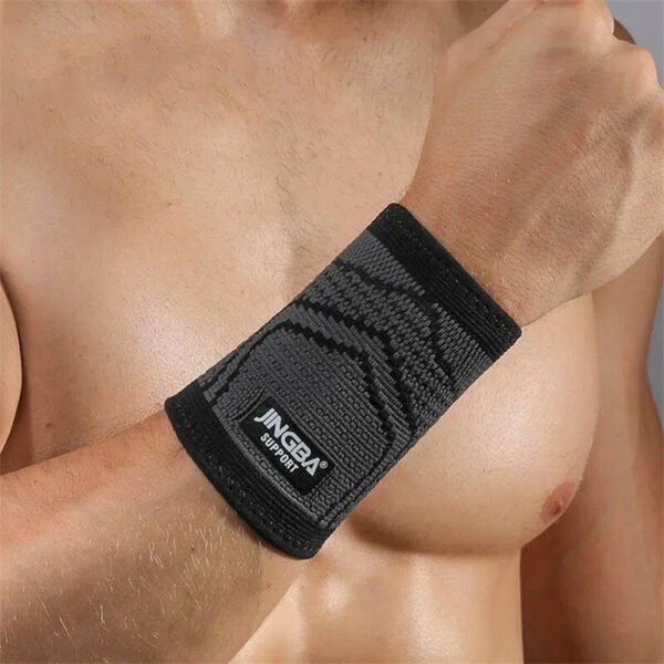 JINGBA Fitness Hand Support Nylon Wrist Band Anti-slip Breathable Hand Protection for Weightlifting Ball Games Sports Size L