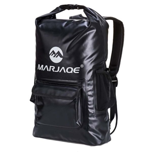 PVC Waterproof Dry 22L Outdoor Foldable Trekking Beach Swimming Bag Rafting River Ocean Backpack Color Black
