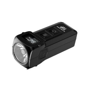 NITECORE TUP LED Keychain Light 1000LM Brightness OLED Display Intelligent Rechargeable Pocket Light Color. Grey