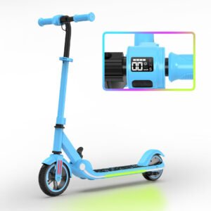 [EU DIRECT] QMWHEEL M2 Pro Electric Scooter 21.6V 2.5AH 150W 7inch Folding Moped Electric Scooter 6-8KM Mileage Max Load 50Kg Color Blue