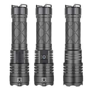 BIKIGHT XHP70 1500LM 300m Ultrabright Strong Flashlight Powerful LED Torch Type-C Rechargeable Telescopic Zoom