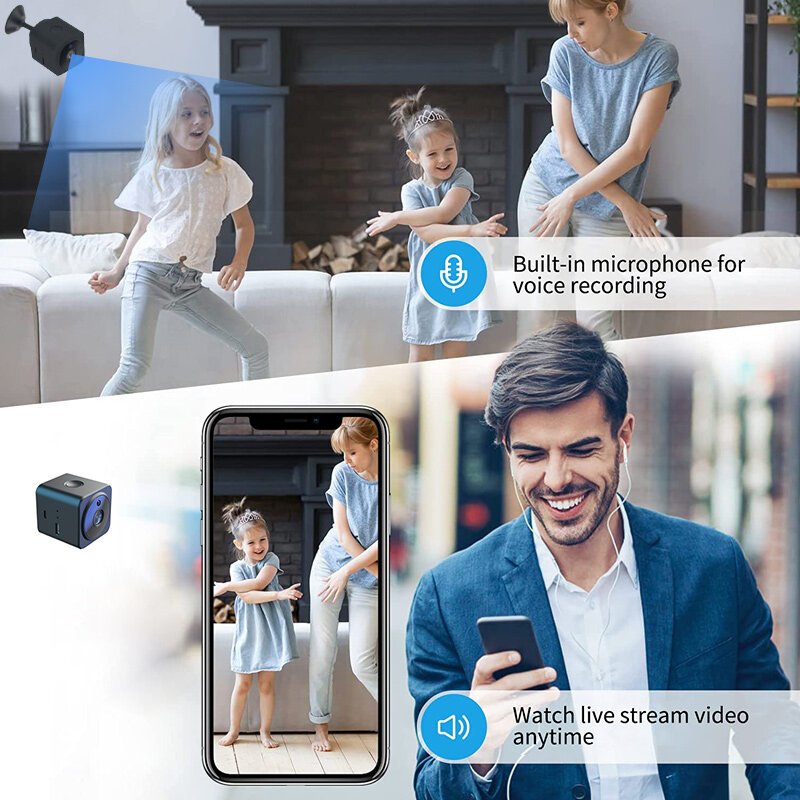 22b3e50f-2b2c-4144-b2ea-d119f12c4788.jpg Mini AS02 Camera Infrared Night Vision Camcorder Home Security Surveillance Wireless WiFi Camera New Small Square Camera