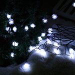11/12/22M Solar LED String Lights Waterproof Christmas Party Garden Home Decor Length 11M Light Color Warm White