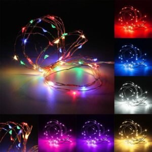 3M Waterproof LED Battery Mini LED Copper Wire Fairy String Light HoliDay Light Party Christmas Color. Multicolor