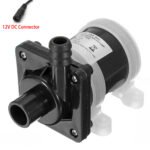 JT-750B4 12V/24V Solar Shower Pump 4-Thread DC Water Pump for Water Heating Floor Heating and Boosting Circulation Voltage 12V