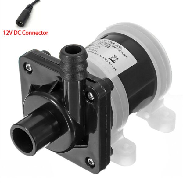 JT-750B4 12V/24V Solar Shower Pump 4-Thread DC Water Pump for Water Heating Floor Heating and Boosting Circulation Voltage 12V