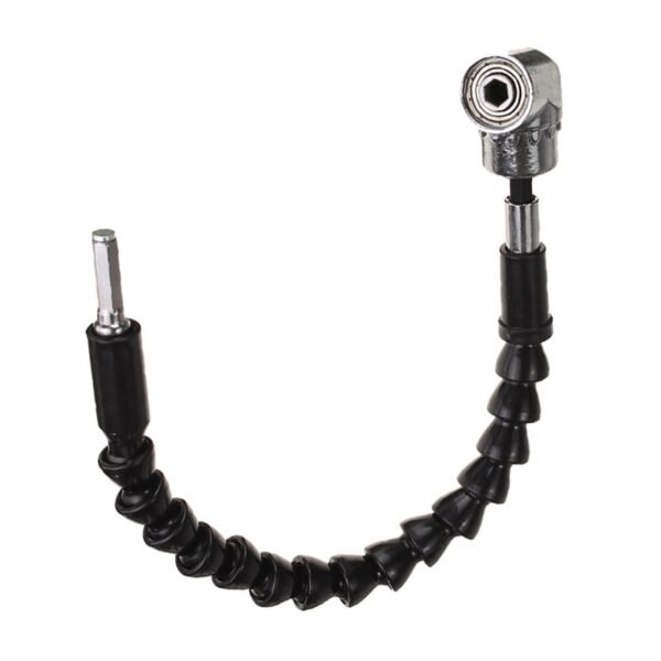 105 Degree Right Angle Drill Adapter with Flexible Shaft Bits Extension Shaft with Screwdriver Bit Holder