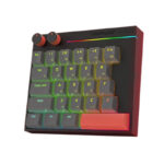Hitboy HK25 Magnetic Gateron Switch Mechanical Gaming Keyboard Wired 25 Key+2 Knob Office Esports Mini Keyboard Quick Trigger E-sports Gamer RGB Gaming Keyboard Color Black