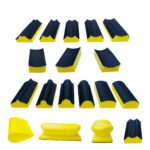 16 PCS Handheld Hand Sanding Blocks Set Hook and Loop Interchangeable Design for Diverse Applications Perfect for DIY Enthusiasts