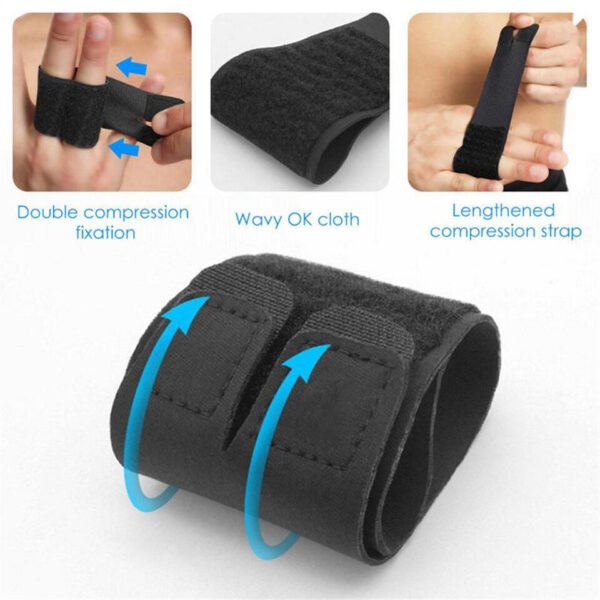 AOLIKES 2PCS Sports Volleyball Basketball Finger Support Protector Finger Guard Bandage Pain Relief Sport Protective Gear SIZE M