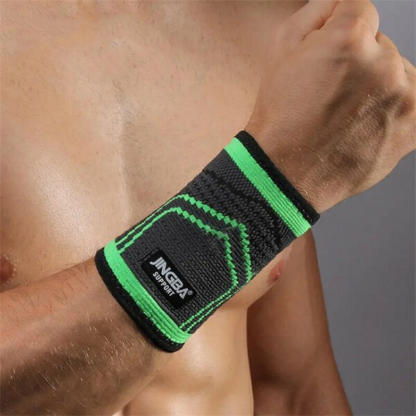 JINGBA Fitness Hand Support Nylon Wrist Band Anti-slip Breathable Hand Protection for Weightlifting Ball Games Sports Size L