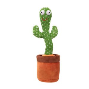 Baby Dancing Cactus Toys Talking Lighting Wriggle Singing Plush Toy Electric Shake Repeat English Songs Voice Recorder Babies Boys in Pot Decoration Children Funny Novelties