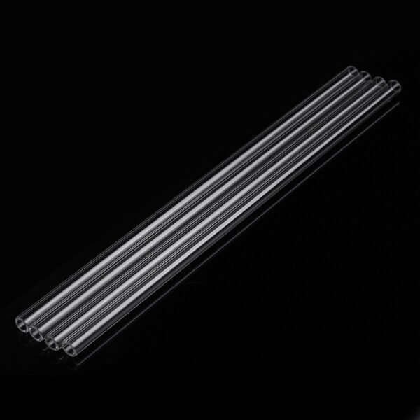 4Pcs 250mm OD 7mm 1.5mm Thick Wall Borosilicate Glass Blowing Tubes