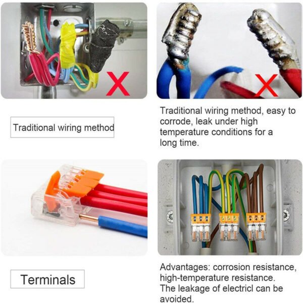 3x75pcs For 221 Electrical Connectors Wire Block Clamp Terminal Cable Reusable Mini Quick Home Wire Terminal Connector