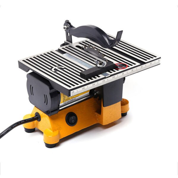 60W 4" Mini Table Saw with 3 Saw Blades for Cutting Wood Copper Aluminium Mini Cutting Machine DIY Model Cutting Plug EU Plug