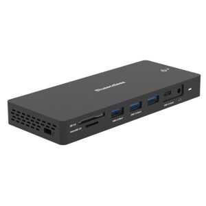 Blueendless HP1306 13-in-1 Type-C Docking Station with DP1.4*2 / HDMI-Compatible 2.0 PD100W LAN USB-C3.2 USB3.2 SD/TF Card Slot 3.5mm Audio Muitifunctional USB Hubs Type Dual DP+HDMI