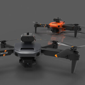 XKJ K6 WiFi FPV with 4K Dual HD Camera 360 Infrared Obstacle Avoidance Optical Flow Positioning Foldable RC Drone Quadcopter RTF Battery One Battery Color Black