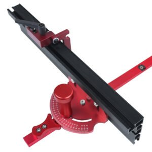 1 Set Miter Gauge With Track Stop Table Saw Router Miter Gauge Sawing Assembly Ruler For Table Saw Router Woodworking Tools DIY Type H05B