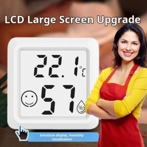 10Pcs Mini Indoors Thermometer Hygrometer High-precision Electronic Temperature Humidity Meter Digital Display Wall-mounted Home