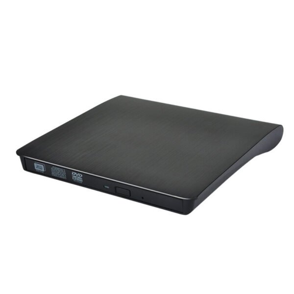 CD-ROM Disk Drive USB 3.0 Low Noise External Optical Drive Brushed Burner High Speed for Laptop Color Black