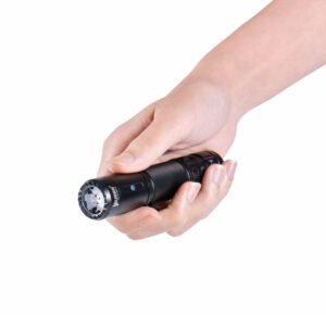 WUBEN C3 1200LM High Powerful Rechargeable Mini Flashlight with 18650 Battery Compact Waterproof Lantern for Camping EDC Self-protection LED Torch Color Black