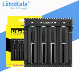 LiitoKala Lii-L4 3.7V 18650 Charger Li-ion Battery USB Independent Charging Portable High Power Discharge for 26650,21700,20700,18650 18500,18350,14500, 18350, 16340Batteries