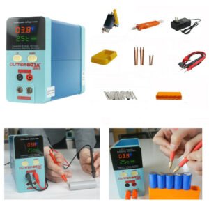 GLITTER 11.3KW Handheld Spot Welder Energy Storage Type Electric Welder with Test Voltage Function for Battery Welding Repair Production EU/US Plug Plug 110V US Plug