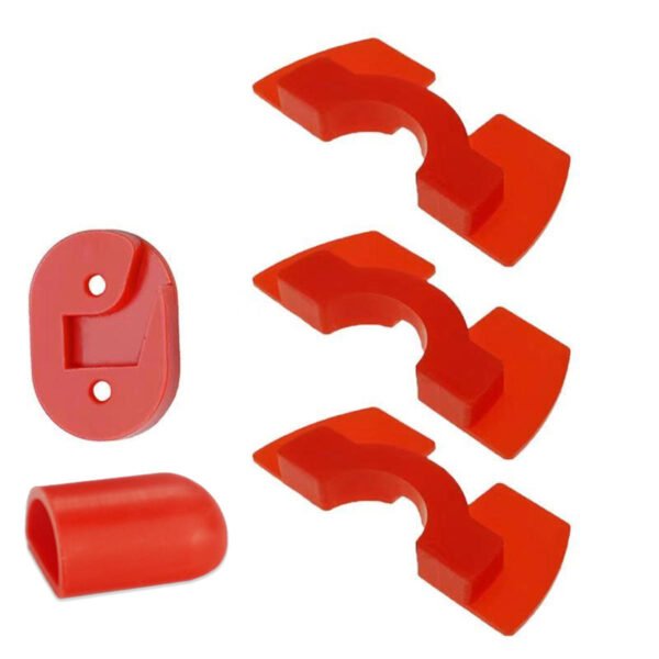 Tail Light Wire Protector + Anti Vibration Shims + kick Stand Cap for M365/M187/Pro Scooter Modified Parts Accessories Color. White