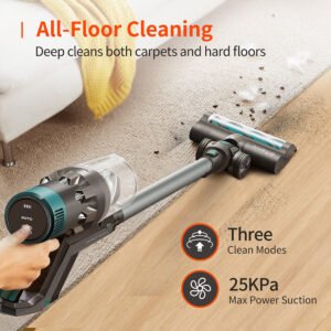 [EU Direct] Ultenic U11 Pro Cordless Vacuum Cleaner 350W 26KPa Suction 3 Adjustable Modes 2200mAh Battery Air Cooling Technology LED Display Removable Battery