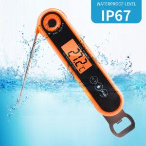 AGSIVO TS-6603 IP67 Waterproof Digital Meat Food Thermometer Instant Read Food Bottle Opener for Cooking / Grilling / BBQ