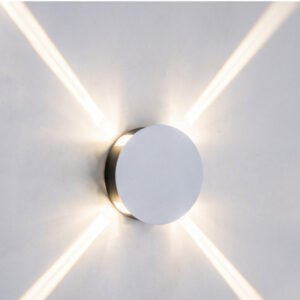 12W Modern Creative Cross Star LED Square Wall Lamp Wash Wall Light Bar KTV Hotel Corridor Background Wall Decoration Luminaire Shape Square
