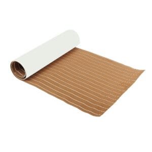 Eluto 2400x900x6mm EVA Foam Light Brown Boat Flooring Faux Teak Decking Sheet Pad